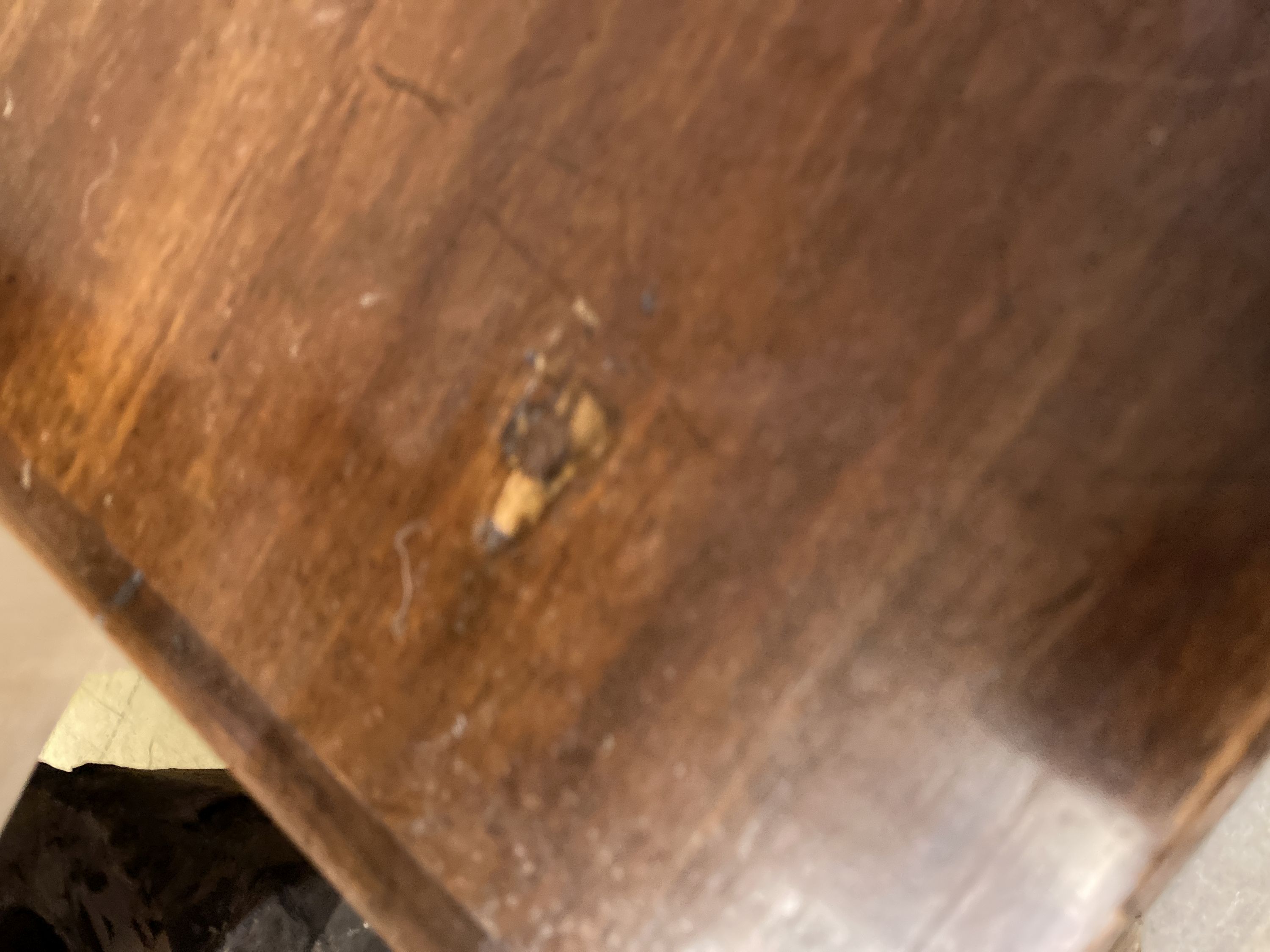 A small 18th century style chest, American walnut, width 70cm, depth 48cm, height 68cm